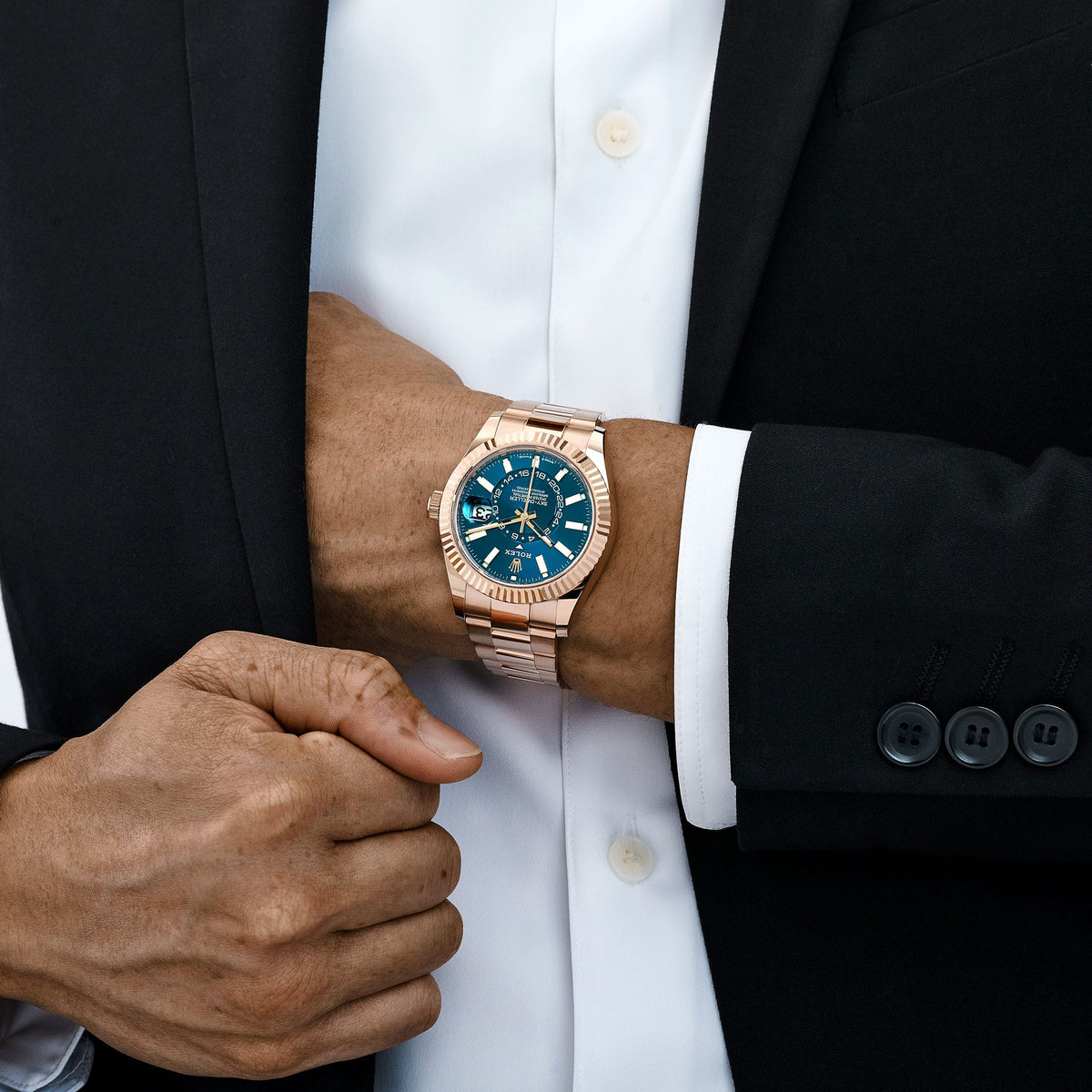 Rolex Sky-Dweller 336935 Rose Gold Blue-Green Dial Oyster (2024)