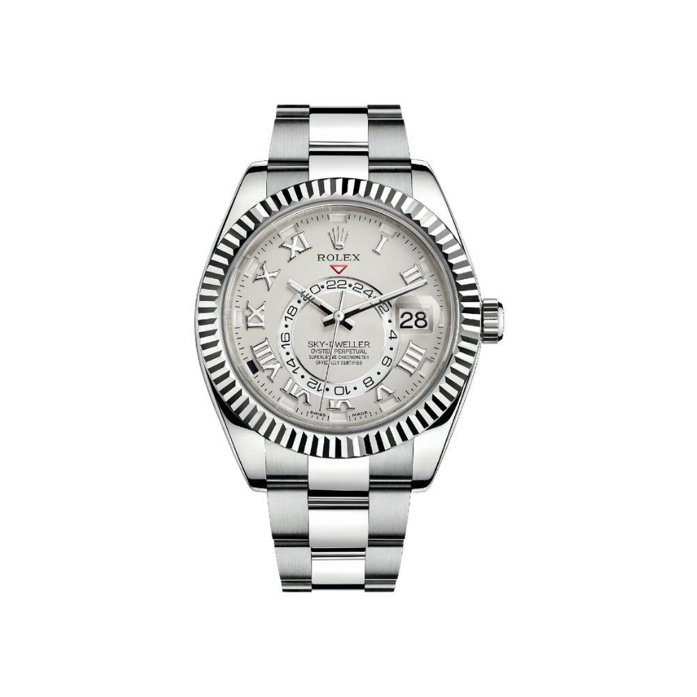 Rolex Sky-Dweller 326939 White Gold Ivory Roman Dial Oyster