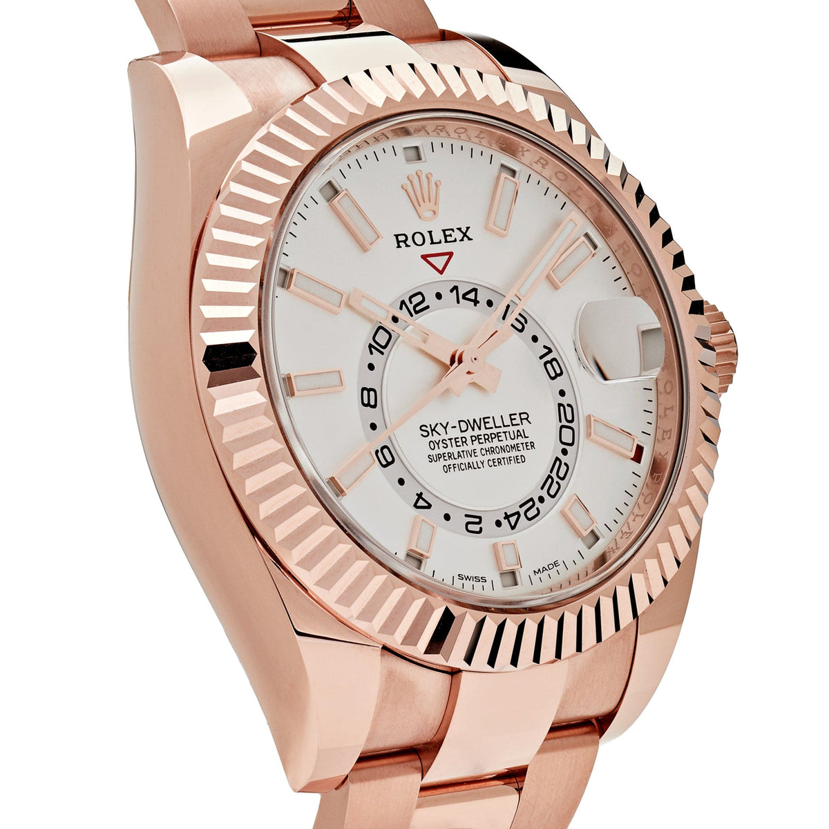 Rolex Sky-Dweller 326935 Rose Gold White Dial