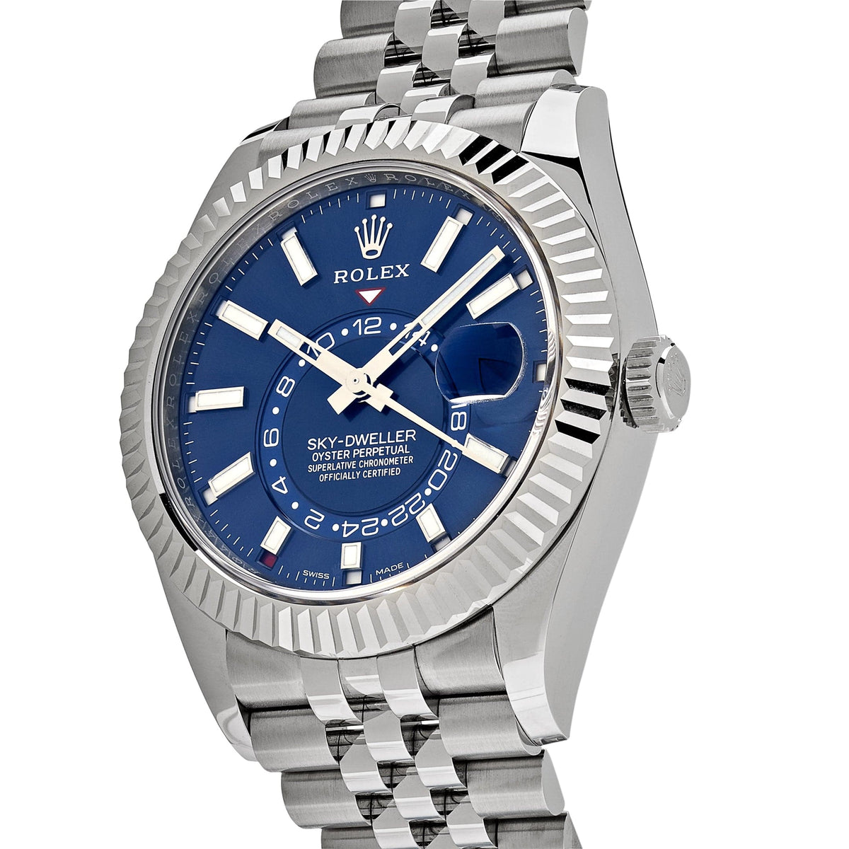 Rolex Sky-Dweller 326934 Stainless Steel Blue Dial Jubilee