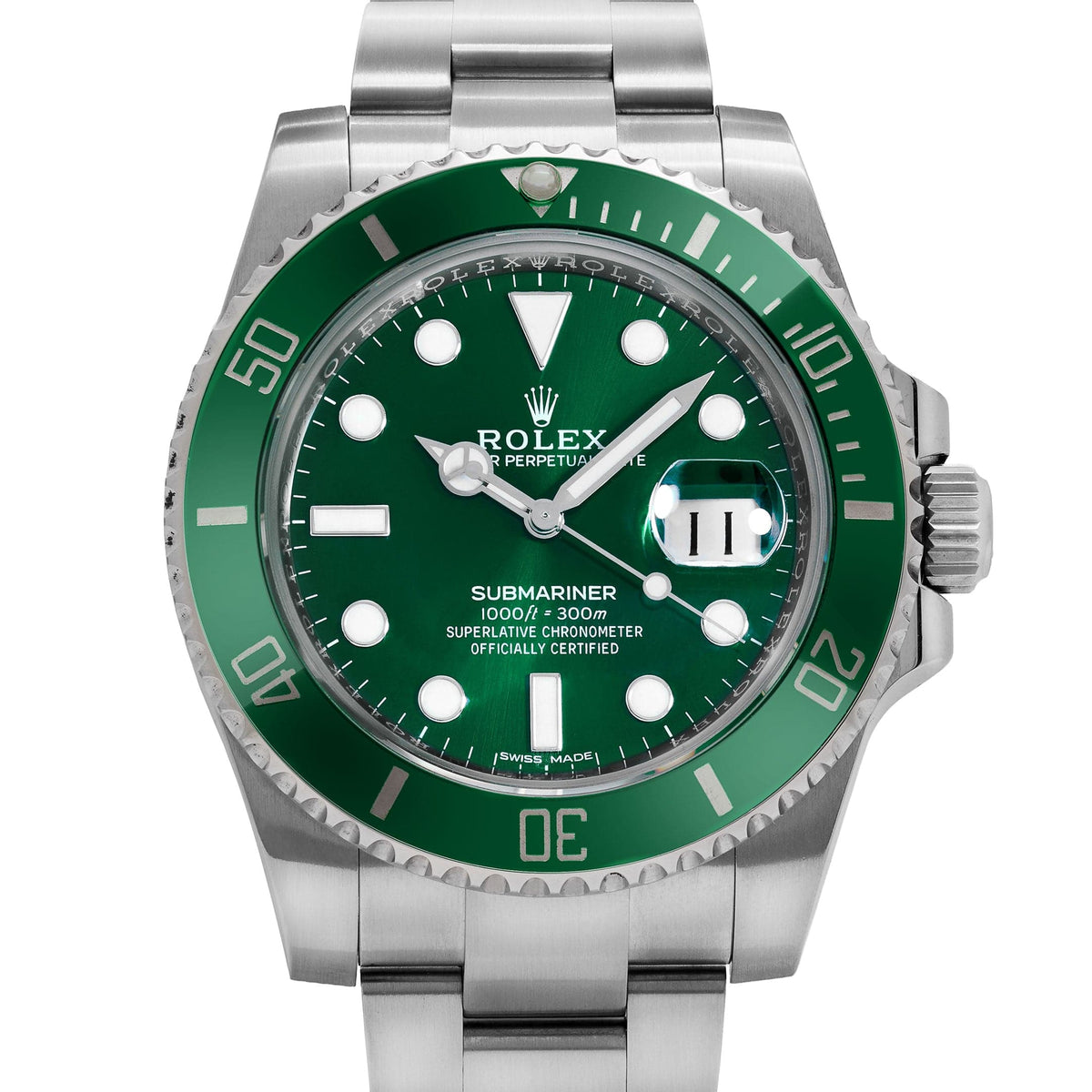 Rolex Submariner Date 116610LV 'Hulk' Stainless Steel Green Dial (2020)