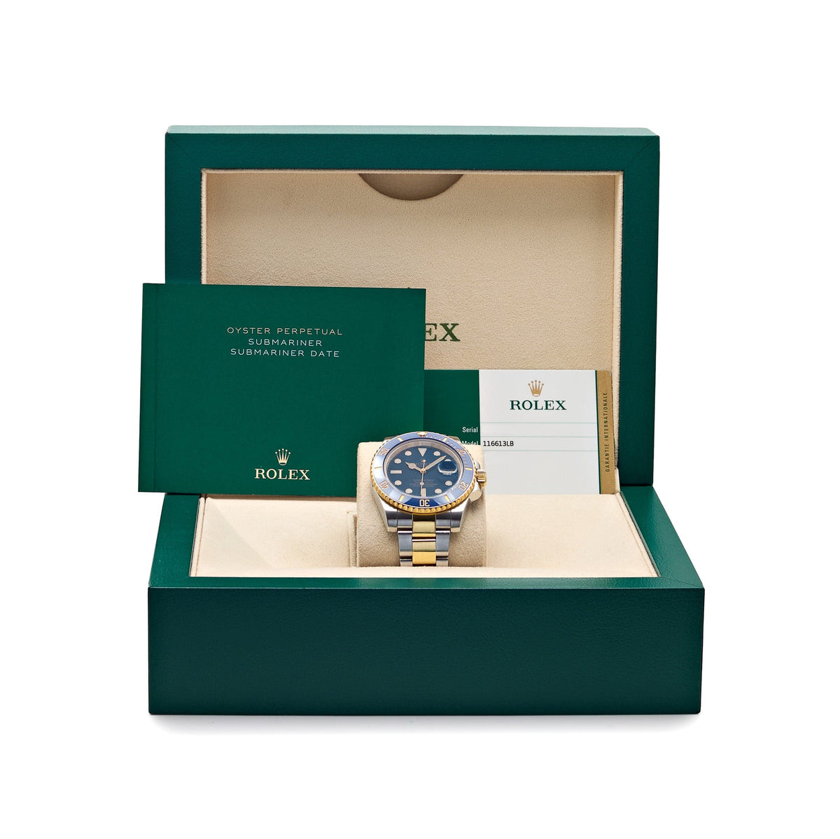 Rolex Submariner Date 116613LB Stainless Steel Yellow Gold Blue Dial