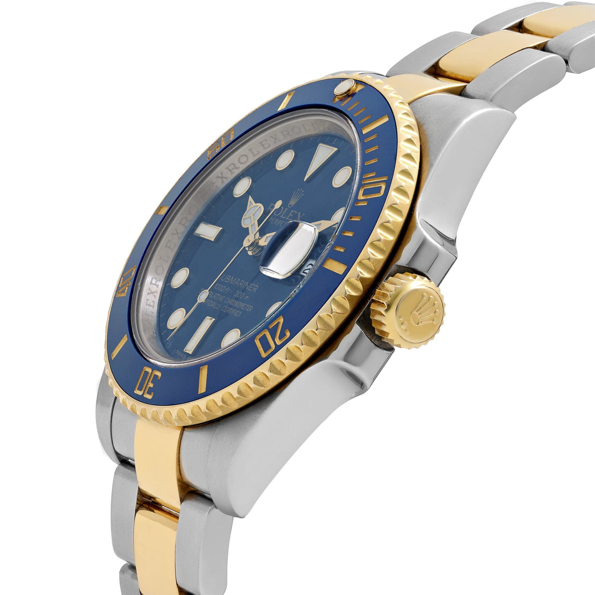 Rolex Submariner Date 116613LB Stainless Steel Yellow Gold Blue Dial