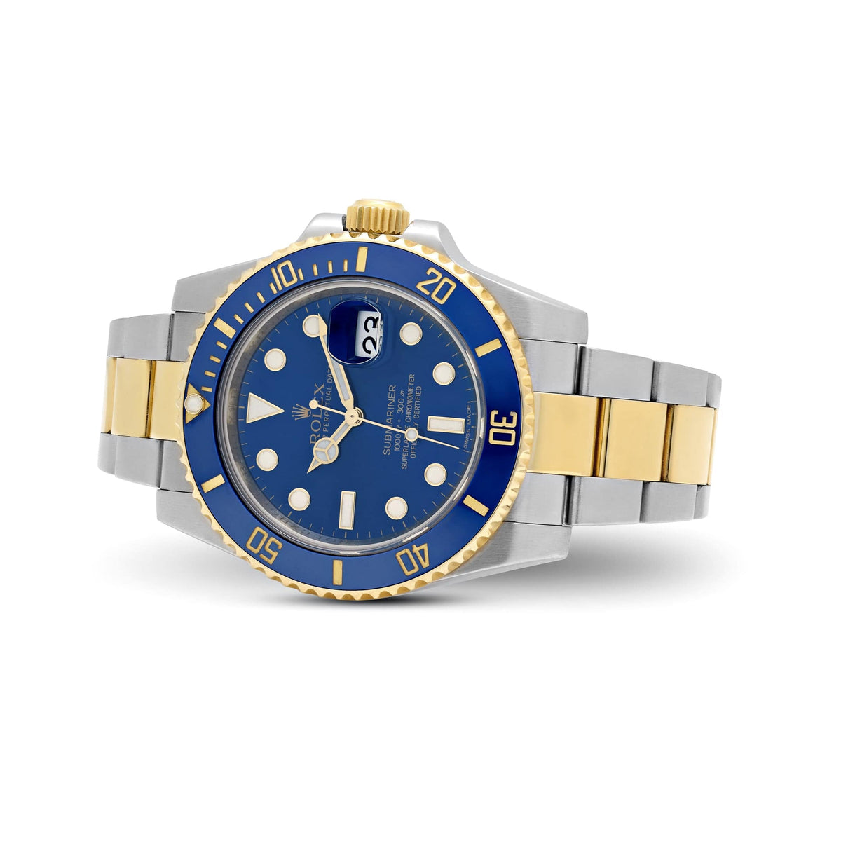 Rolex Submariner Date 116613LB Stainless Steel Yellow Gold Blue Dial