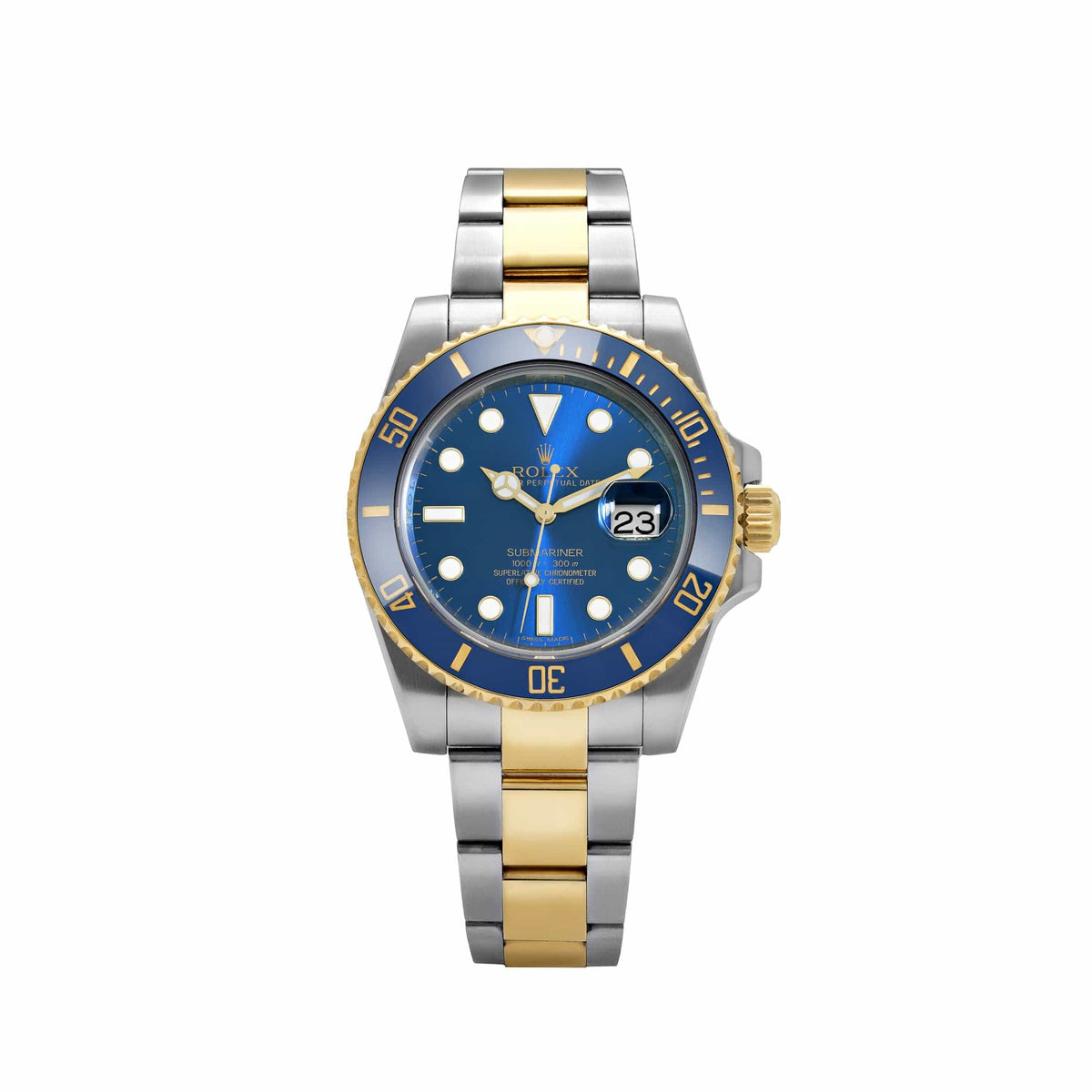 Rolex Submariner Date 116613LB Stainless Steel Yellow Gold Blue Dial