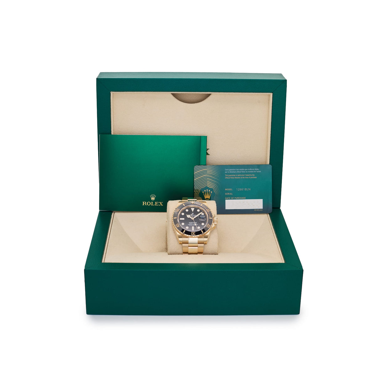 Rolex Submariner Date 126618LN Yellow Gold Black Dial