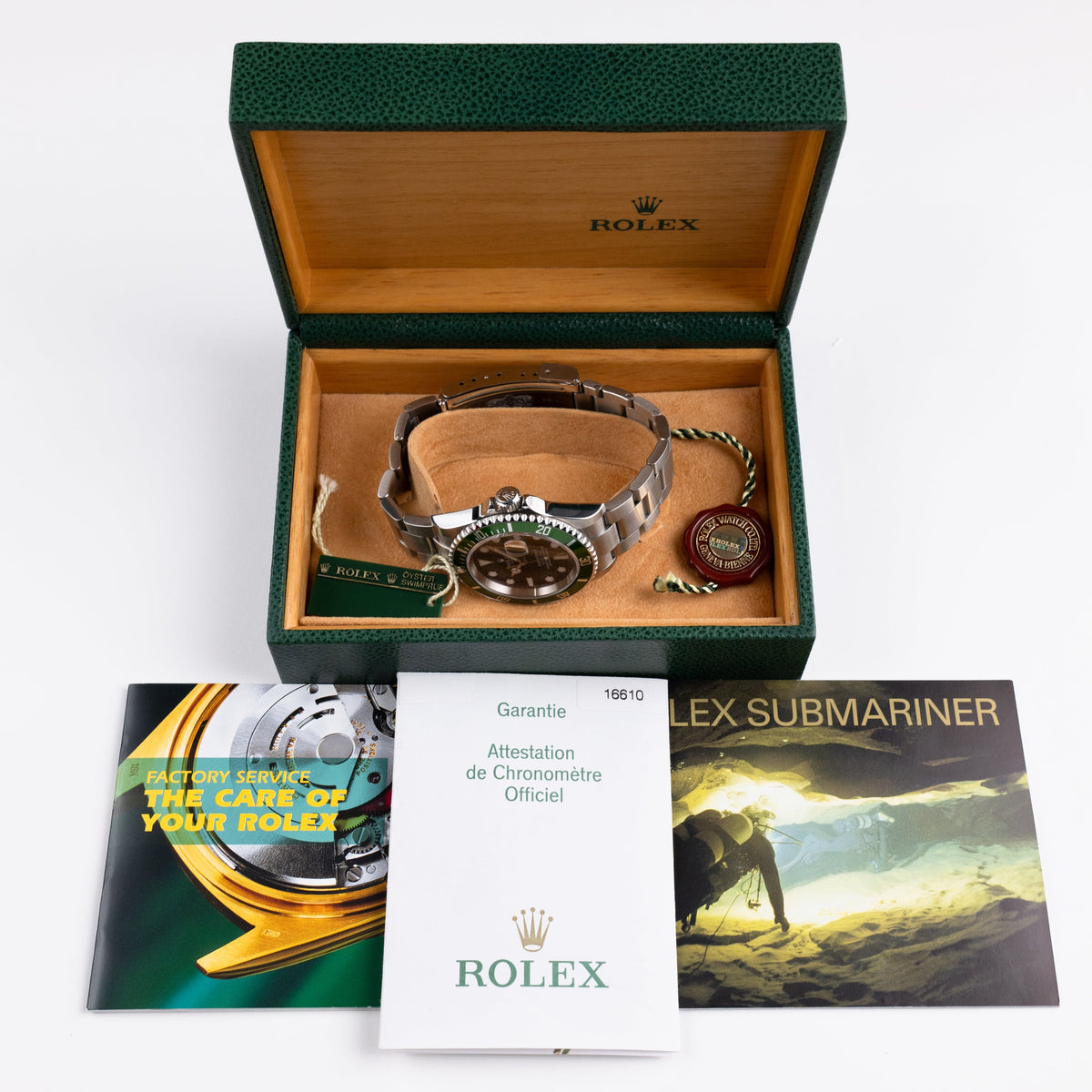 Rolex Submariner Date 16610LV 'Kermit' Stainless Steel Black Dial (2005)