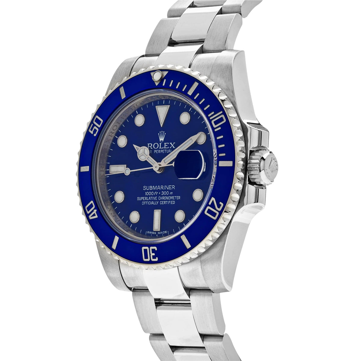 Rolex Submariner Date 116619LB 'Smurf' White Gold Blue Dial Blue Bezel