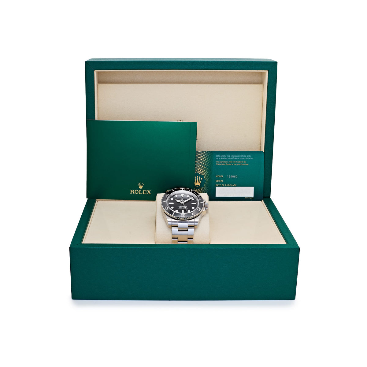 Rolex Submariner No Date 124060 Stainless Steel Black Dial (2026)