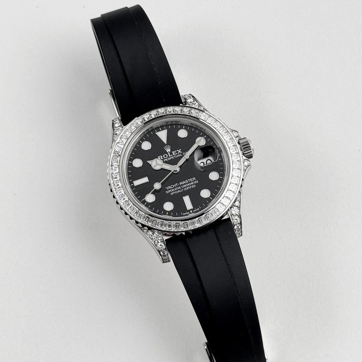 Rolex Yacht-Master 42 226679TBR White Gold Black Dial Diamond Bezel