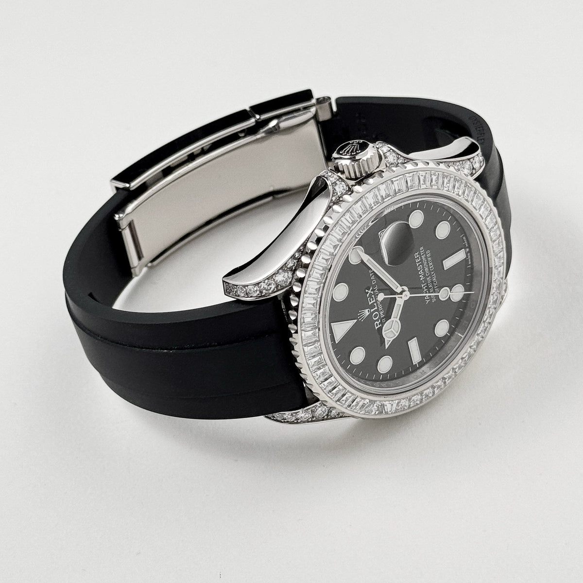 Rolex Yacht-Master 42 226679TBR White Gold Black Dial Diamond Bezel