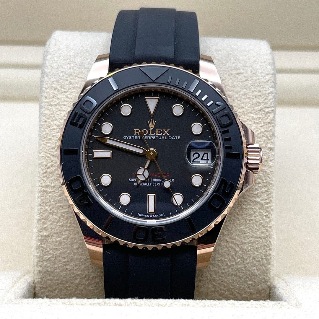 Rolex Yacht-Master 37 268655 Rose Gold Black Dial