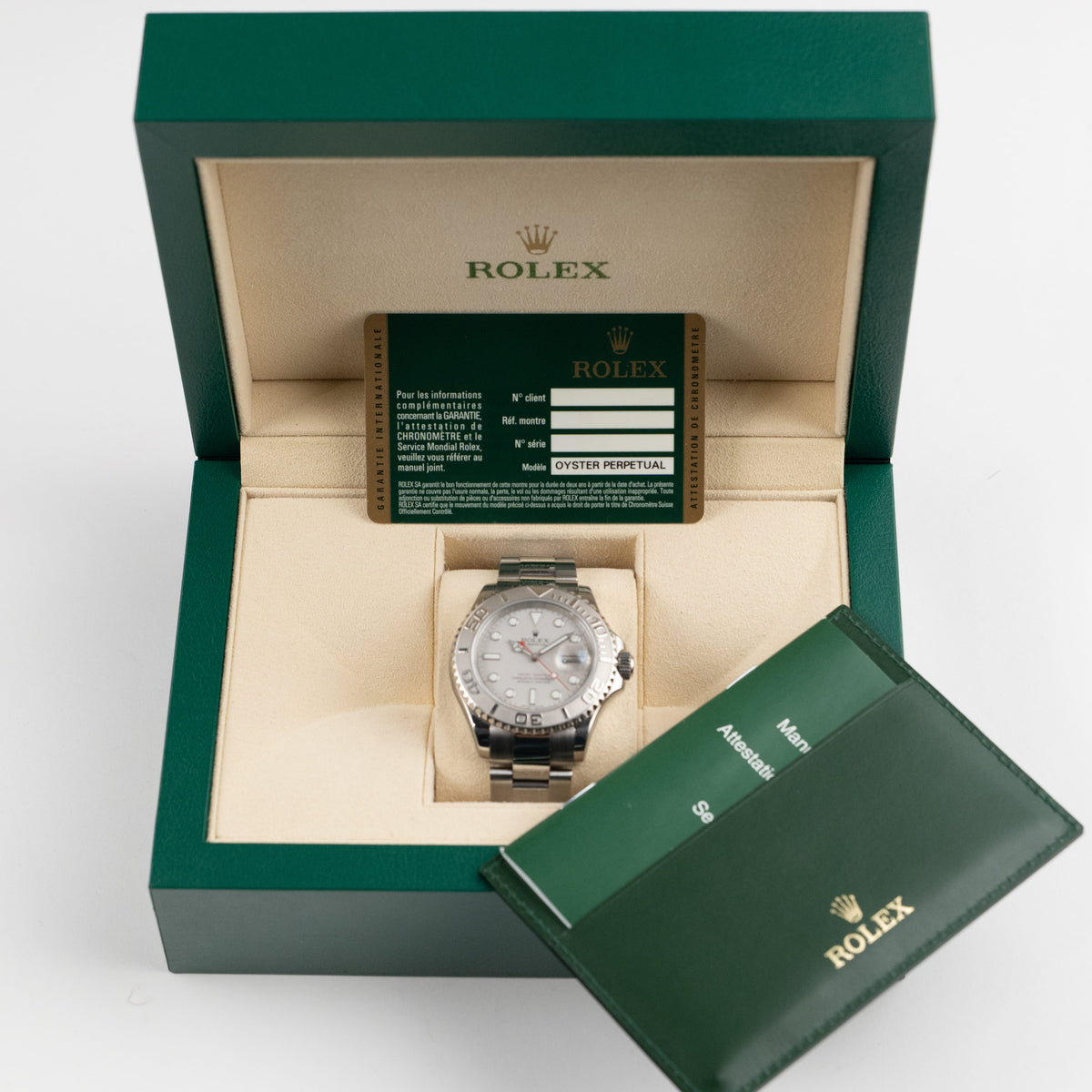 Rolex Yacht-Master 40 16622 Stainless Steel Platinum Silver Dial (2012)