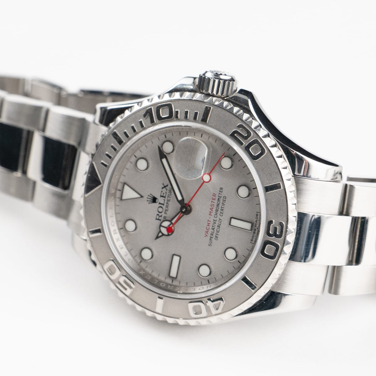 Rolex Yacht-Master 40 16622 Stainless Steel Platinum Silver Dial (2012)