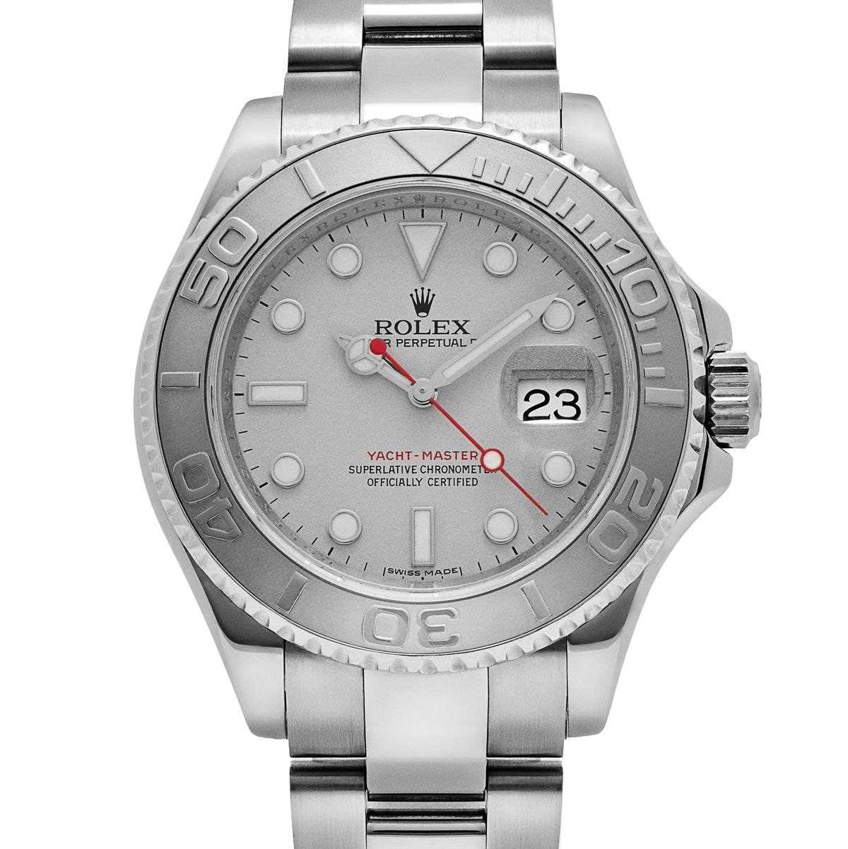 Rolex Yacht-Master 40 16622 Stainless Steel Platinum Silver Dial (2012)