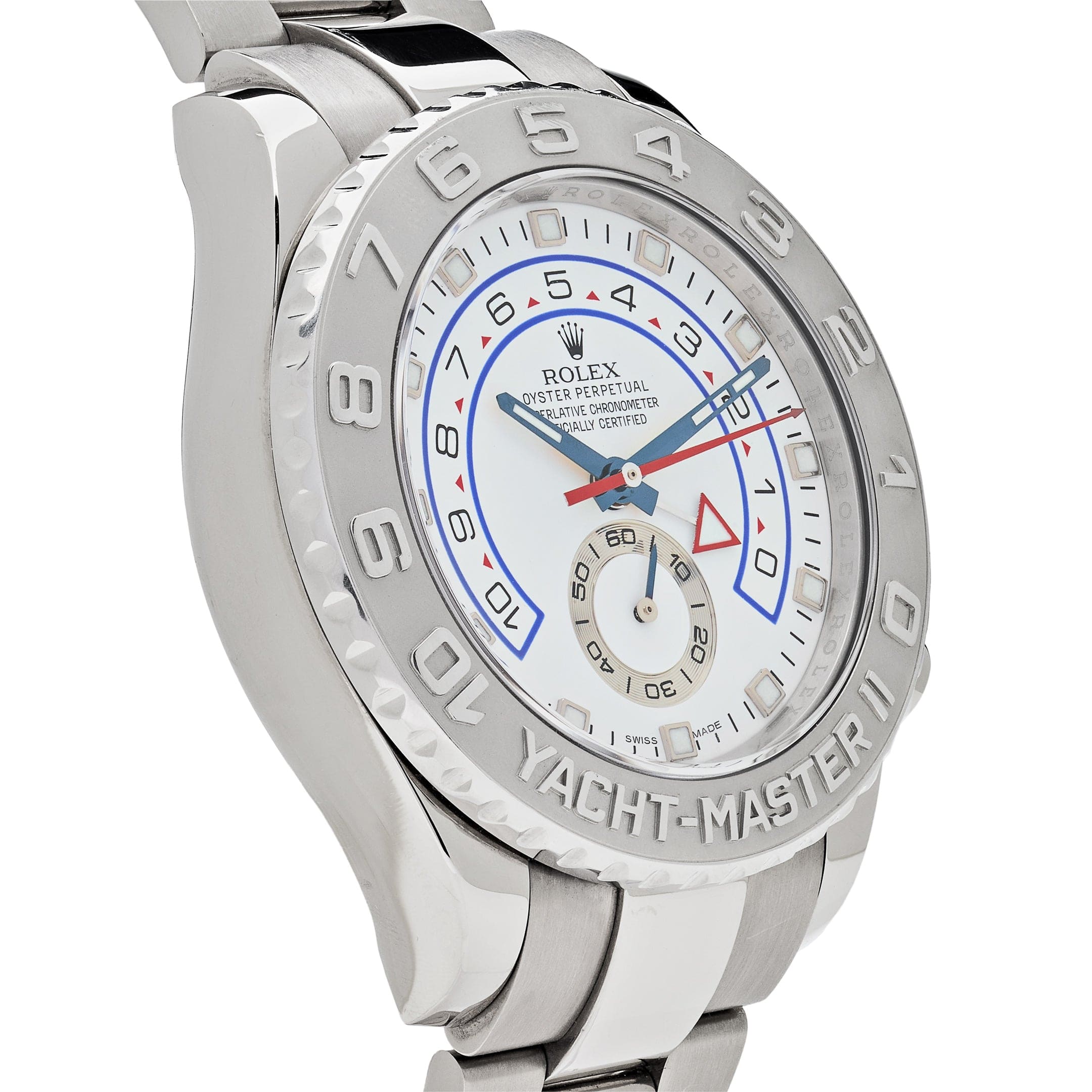 Rolex Yacht-Master II 116689 White Gold Platinum White Dial
