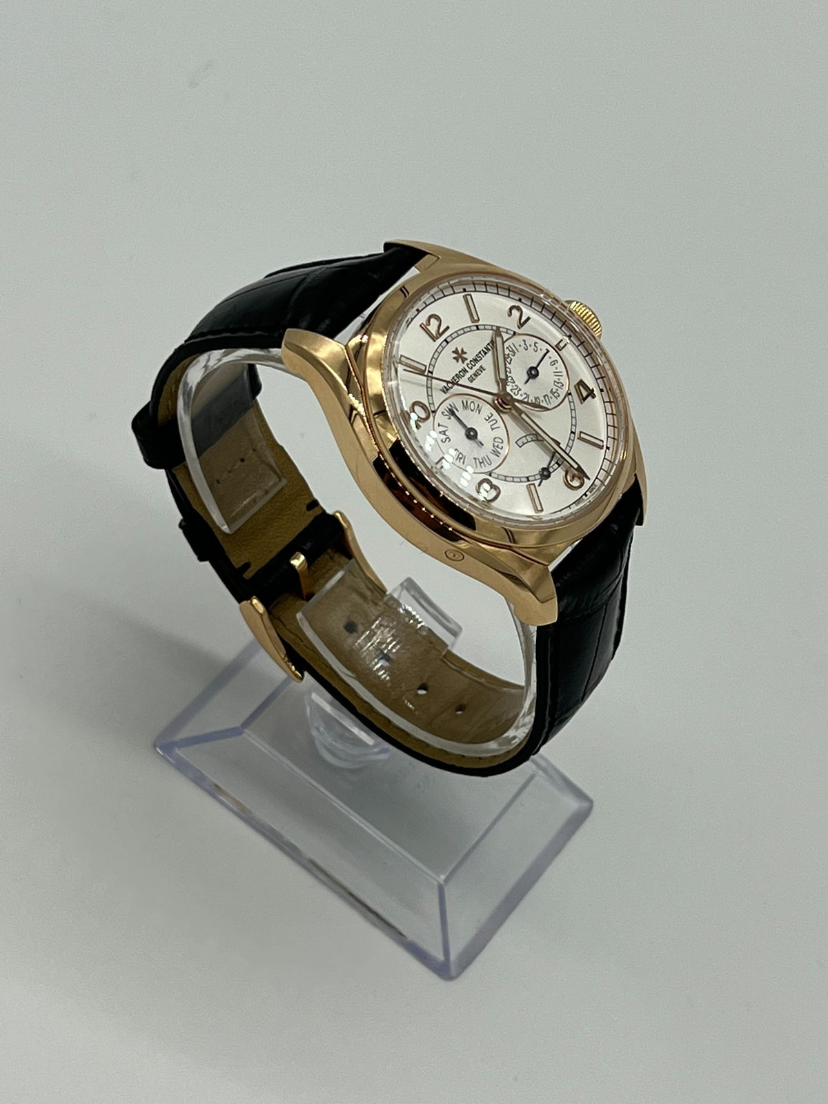 Vacheron Constantin Fifty-Six Day Date 4400E/000R-B436 Rose Gold Silver Dial