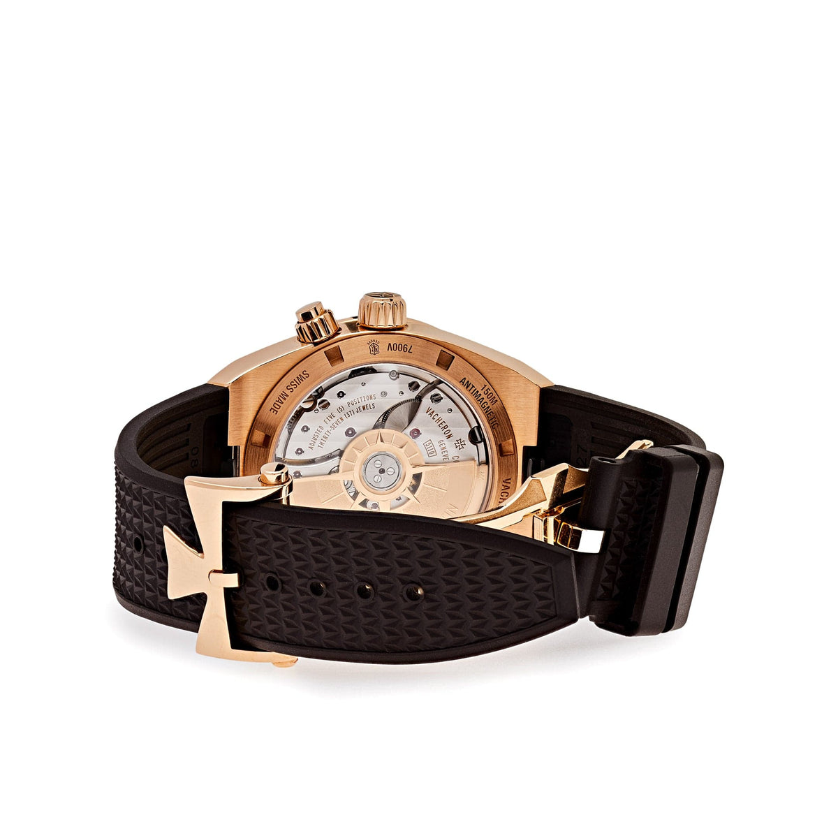 Vacheron Constantin Overseas Dual Time 7900V/000R-B336 Rose Gold Silver Dial